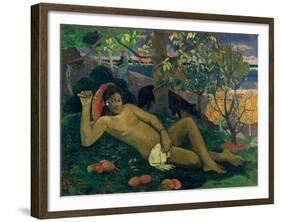 Te Arii Vahine (The King's Wife), 1896-Paul Gauguin-Framed Giclee Print