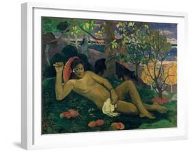 Te Arii Vahine (The King's Wife), 1896-Paul Gauguin-Framed Giclee Print