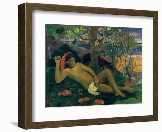 Te Arii Vahine (The King's Wife), 1896-Paul Gauguin-Framed Giclee Print