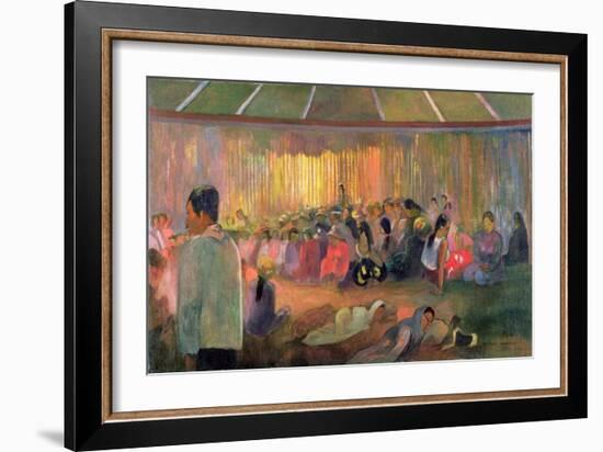 Te Fare Hymenee-Paul Gauguin-Framed Giclee Print