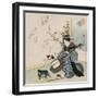 Te-Ike No Hana 'Hand-Picked Flower'-Yanagawa Shigenobu II-Framed Giclee Print