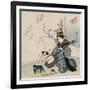 Te-Ike No Hana 'Hand-Picked Flower'-Yanagawa Shigenobu II-Framed Giclee Print