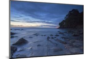 Te Mata Beach at Sunset, Coromandel Peninsula, Waikato, North Island, New Zealand, Pacific-Ian-Mounted Photographic Print