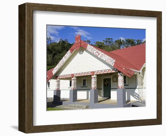 Te Poho O Rawiri Marae Meeting House, Gisborne, Eastland District, North Island, New Zealand, Pacif-Richard Cummins-Framed Photographic Print