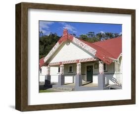 Te Poho O Rawiri Marae Meeting House, Gisborne, Eastland District, North Island, New Zealand, Pacif-Richard Cummins-Framed Photographic Print