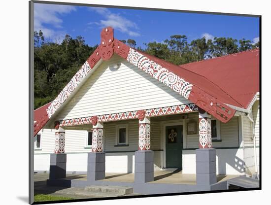 Te Poho O Rawiri Marae Meeting House, Gisborne, Eastland District, North Island, New Zealand, Pacif-Richard Cummins-Mounted Photographic Print