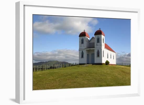 Te Puke Marae Maori Church, Raetihi, North Island, New Zealand, Pacific-Stuart-Framed Photographic Print