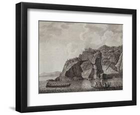 Te Puta-O-Paretauhinu or Sporing's Grotto at Mercury Bay,. New Zealand, 18th Century-null-Framed Premium Giclee Print