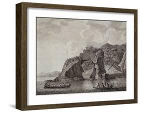 Te Puta-O-Paretauhinu or Sporing's Grotto at Mercury Bay,. New Zealand, 18th Century-null-Framed Giclee Print