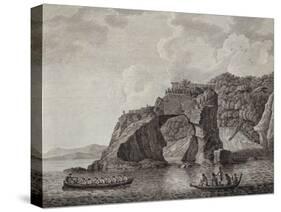 Te Puta-O-Paretauhinu or Sporing's Grotto at Mercury Bay,. New Zealand, 18th Century-null-Stretched Canvas