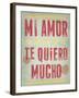 Te Quiero Mucho-Clara Wells-Framed Giclee Print