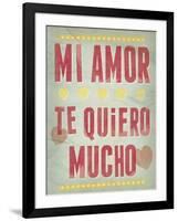 Te Quiero Mucho-Clara Wells-Framed Giclee Print