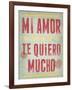 Te Quiero Mucho-Clara Wells-Framed Giclee Print