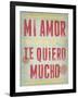 Te Quiero Mucho-Clara Wells-Framed Giclee Print