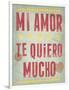 Te Quiero Mucho-Clara Wells-Framed Giclee Print