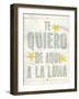 Te Quiero-Clara Wells-Framed Giclee Print