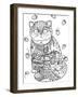 Tea And Cupcakes 2 Line Art-Oxana Zaika-Framed Giclee Print