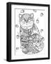 Tea And Cupcakes 2 Line Art-Oxana Zaika-Framed Giclee Print