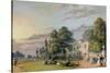 Tea at Englefield Green-Paul Sandby-Stretched Canvas
