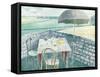 Tea at Furlongs-Eric Ravilious-Framed Stretched Canvas