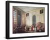 Tea at the Temple in the Salon of Four Mirrors in Prince Conti's Home-Michel Barthélémy Ollivier-Framed Giclee Print