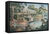 Tea Break - Echuca-John Bradley-Framed Stretched Canvas