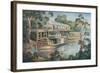 Tea Break - Echuca-John Bradley-Framed Giclee Print