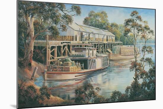 Tea Break - Echuca-John Bradley-Mounted Giclee Print