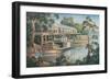 Tea Break - Echuca-John Bradley-Framed Giclee Print