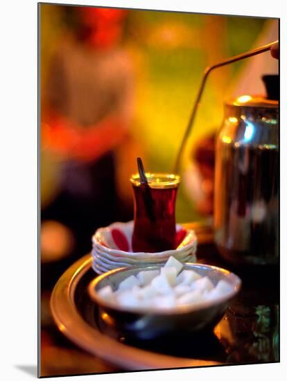 Tea Carrier, Yeni Halier Market, Turkey-Walter Bibikow-Mounted Premium Photographic Print