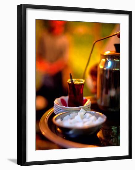 Tea Carrier, Yeni Halier Market, Turkey-Walter Bibikow-Framed Photographic Print