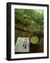 Tea Ceremony in Bamboo Forest, Kamakura City, Kanagawa Prefecture, Japan, Asia-Christian Kober-Framed Photographic Print