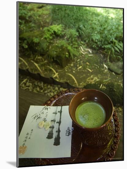 Tea Ceremony in Bamboo Forest, Kamakura City, Kanagawa Prefecture, Japan, Asia-Christian Kober-Mounted Photographic Print