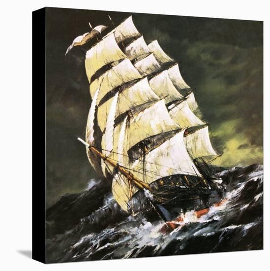 Tea Clipper-English School-Stretched Canvas