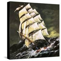 Tea Clipper-English School-Stretched Canvas