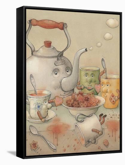 Tea Club, 2003-Kestutis Kasparavicius-Framed Stretched Canvas