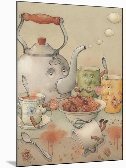 Tea Club, 2003-Kestutis Kasparavicius-Mounted Giclee Print