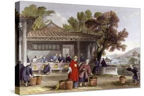 Tea Culture Preparation-Thomas Allom-Stretched Canvas