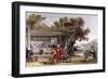 Tea Culture Preparation-Thomas Allom-Framed Art Print