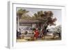 Tea Culture Preparation-Thomas Allom-Framed Art Print