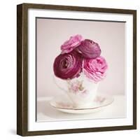 Tea Cup Posies-Susannah Tucker-Framed Art Print