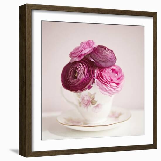 Tea Cup Posies-Susannah Tucker-Framed Art Print