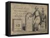 Tea Dealers, Sparrow and Morris, Trade Card-null-Framed Stretched Canvas
