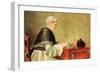 Tea Drinker-Jean-Baptiste Simeon Chardin-Framed Art Print