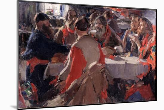 Tea Drinking-Abram Yefimovich Arkhipov-Mounted Giclee Print