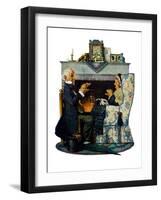 "Tea for Two" or "Tea Time", October 22,1927-Norman Rockwell-Framed Giclee Print