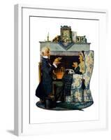 "Tea for Two" or "Tea Time", October 22,1927-Norman Rockwell-Framed Giclee Print