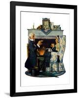 "Tea for Two" or "Tea Time", October 22,1927-Norman Rockwell-Framed Giclee Print