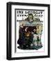 "Tea for Two" or "Tea Time" Saturday Evening Post Cover, October 22,1927-Norman Rockwell-Framed Giclee Print