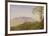 Tea Gathering in Mr. Hoelle's Plantation at Garoet, Java, circa 1875 (Board)-Marianne North-Framed Giclee Print